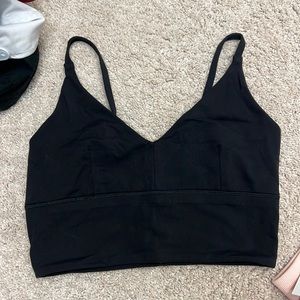 Lululemon black shorts bra